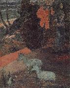 Paul Gauguin There are two sheep oil